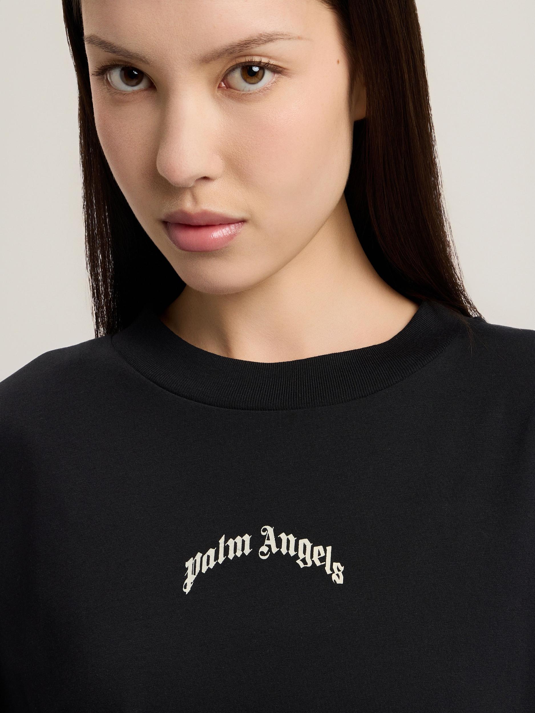 Curved Logo Over T-Shirt Product Image