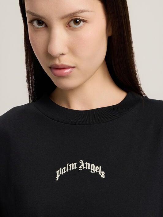 Curved Logo Over T-Shirt Product Image