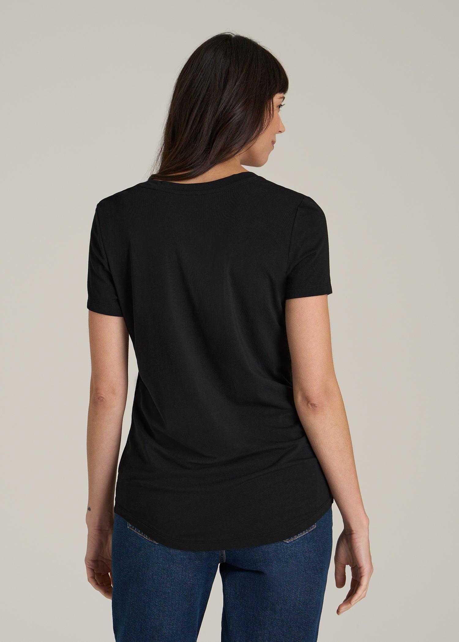 Regular Corporate Logo Tee for Women in Black Female Product Image