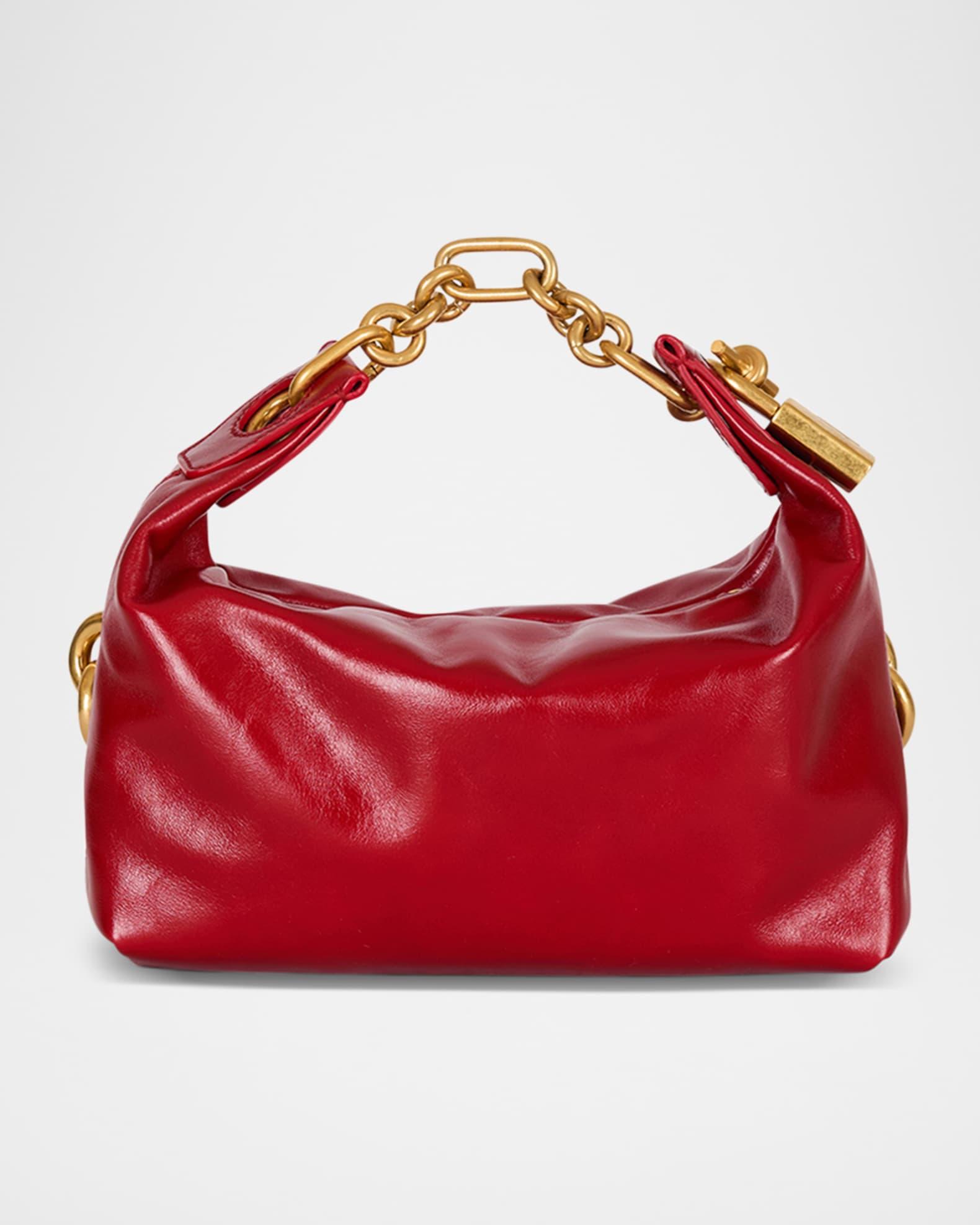 Sync Chain Mini Top-Handle Bag in Calfskin Leather Product Image