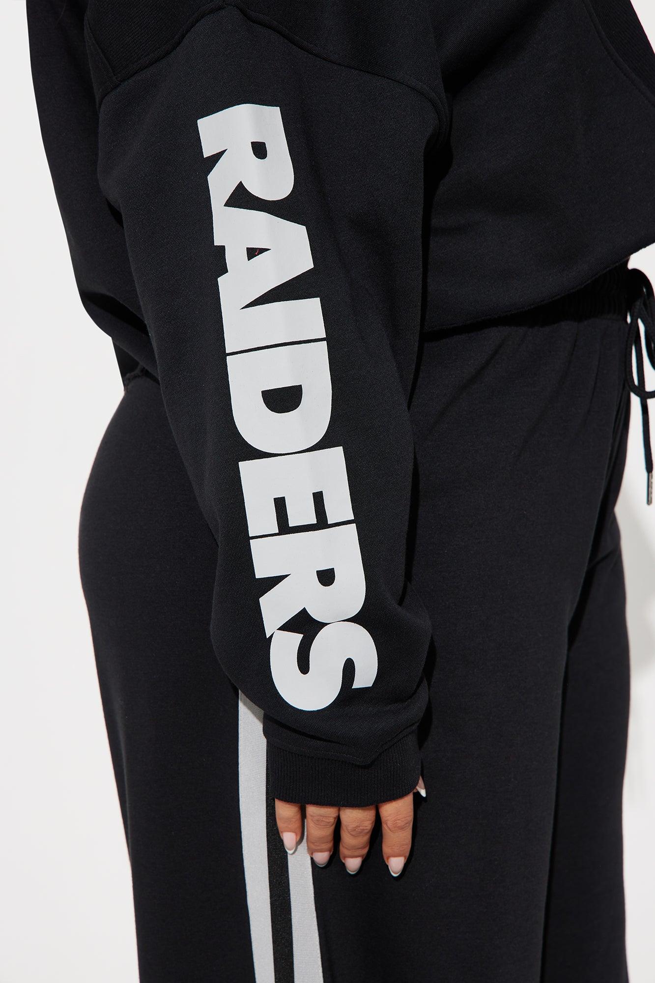 Raiders Second Half Come-Back Zip Sweatshirt - Black Female Product Image