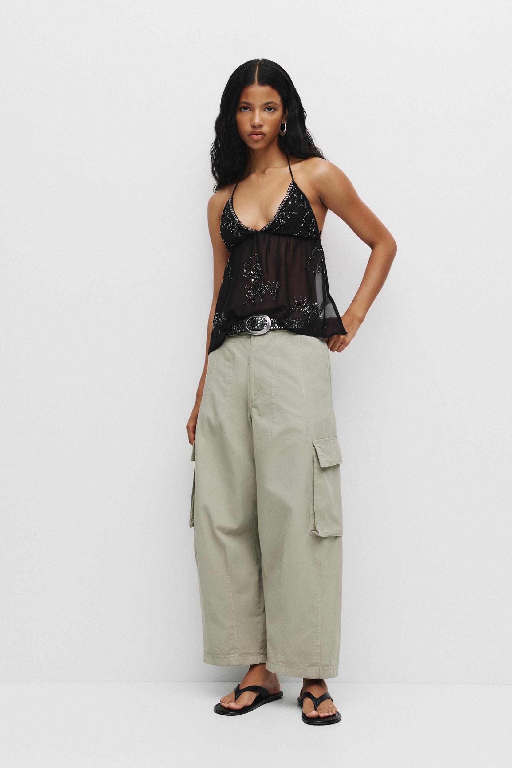 Open back strappy top Product Image