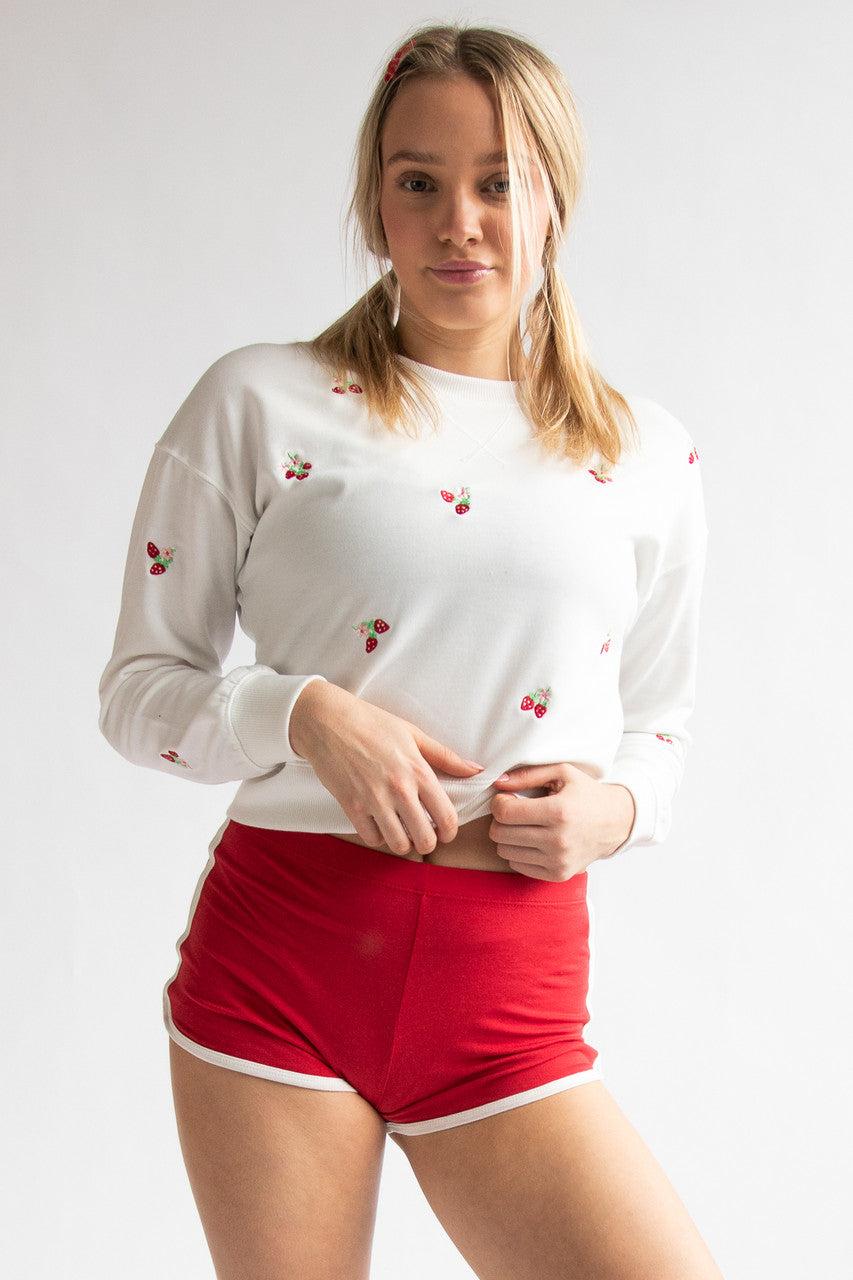 Contrast Trim Dolphin Mini Shorts Product Image