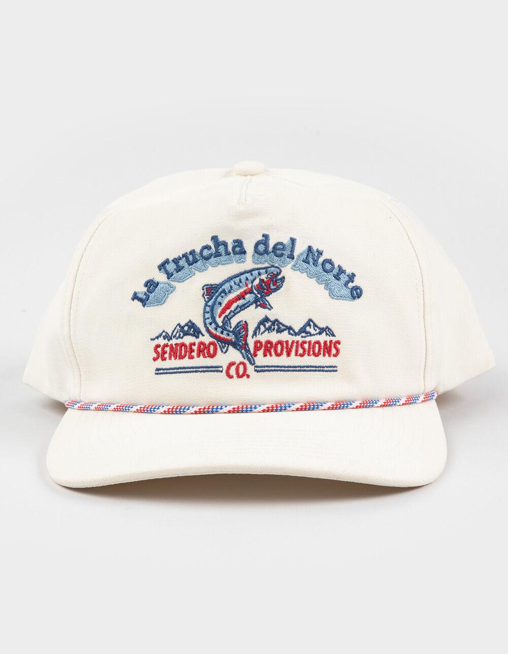 SENDERO PROVISIONS CO. Del Norte 5 Panel Snapback Hat - WHITE COMBO Product Image