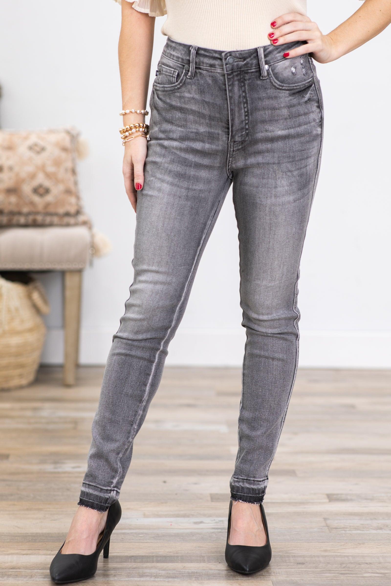 Judy Blue Tummy Control Grey Jeans Product Image