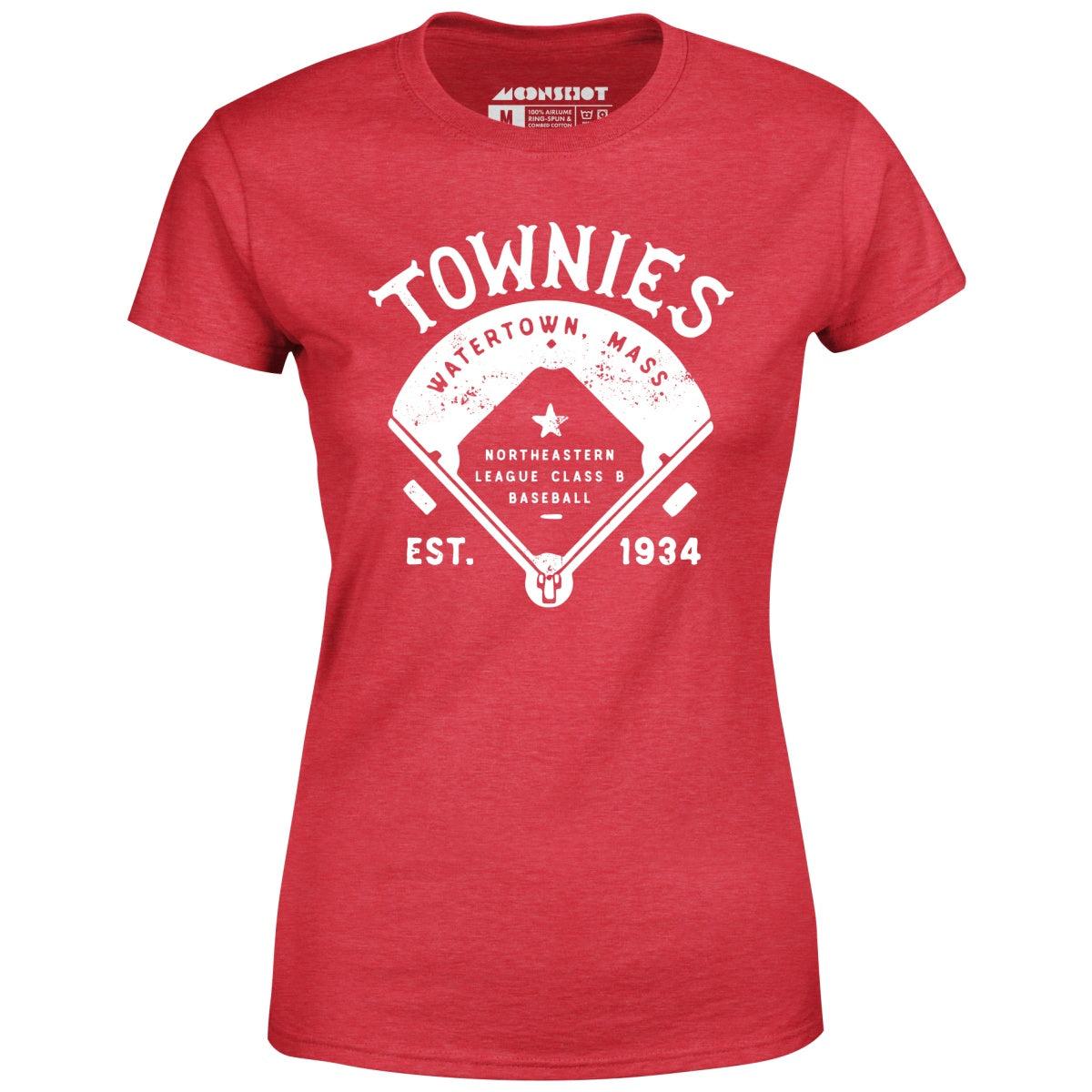 Watertown Townies - Massachusetts - Vintage Defunct Baseball Teams - Women's T-Shirt Female Product Image
