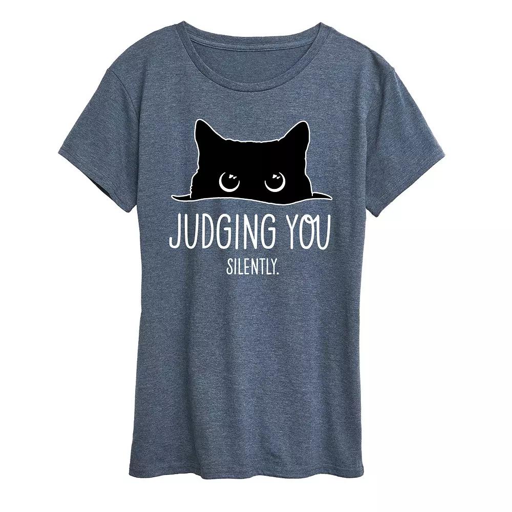 Plus Judging Silently Graphic Tee, Women's,  Product Image