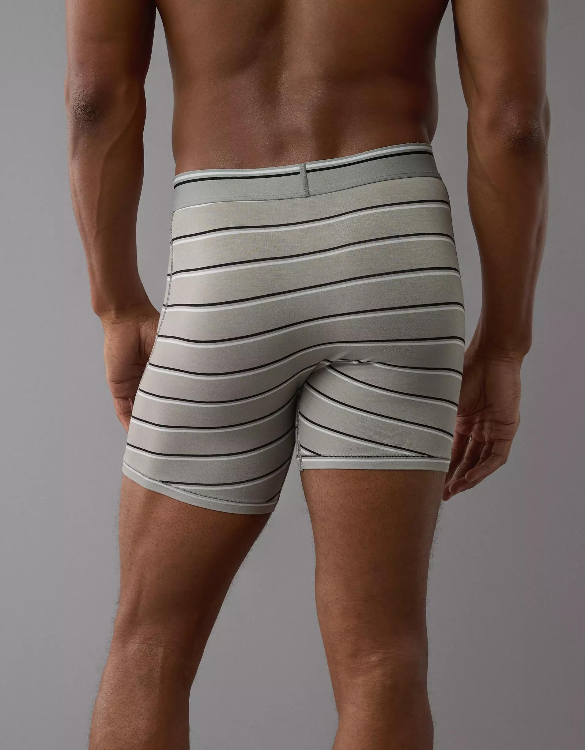 AEO Men's Striped 6" Ultra Soft Boxer Brief Product Image