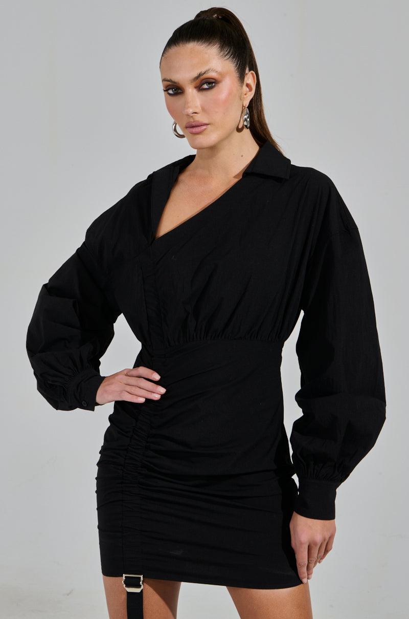 MELODY POPLIN MINI DRESS Product Image