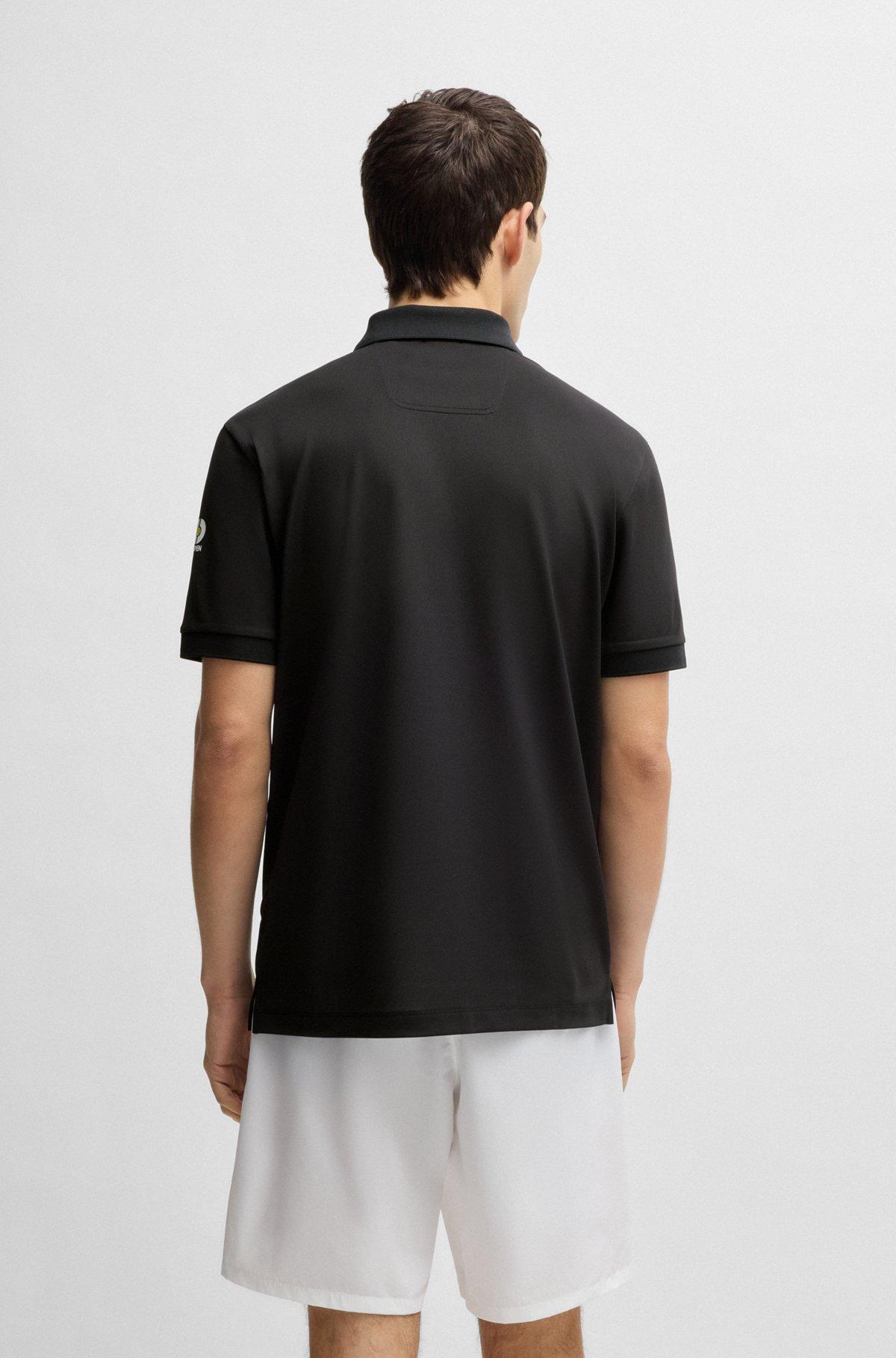 Paddy stretch-piqué polo shirt with logo detail Product Image