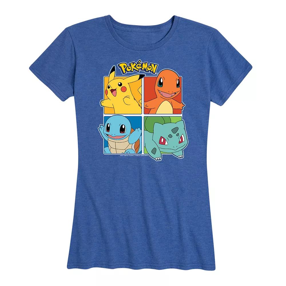 Women's Pokemon Partner Squares Graphic Tee,  Product Image