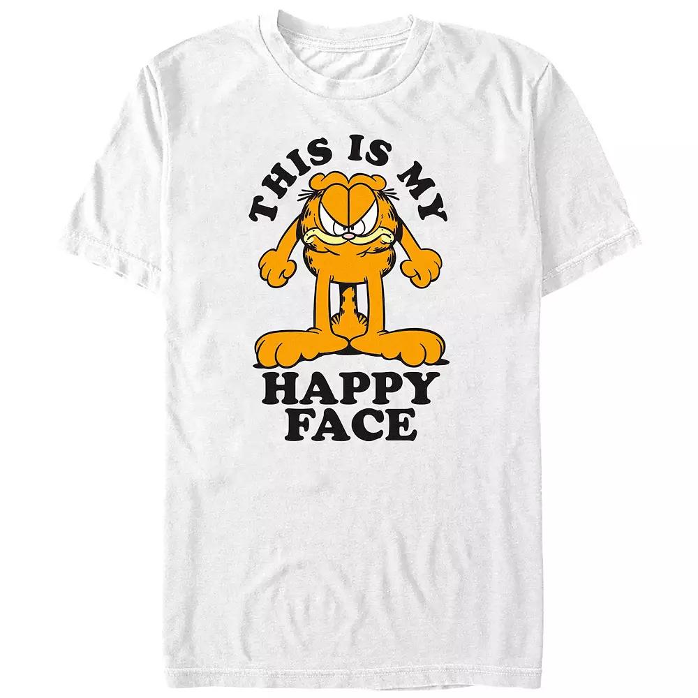 Big & Tall Garfield This Is My Happy Face Graphic Tee, Men's,  Product Image