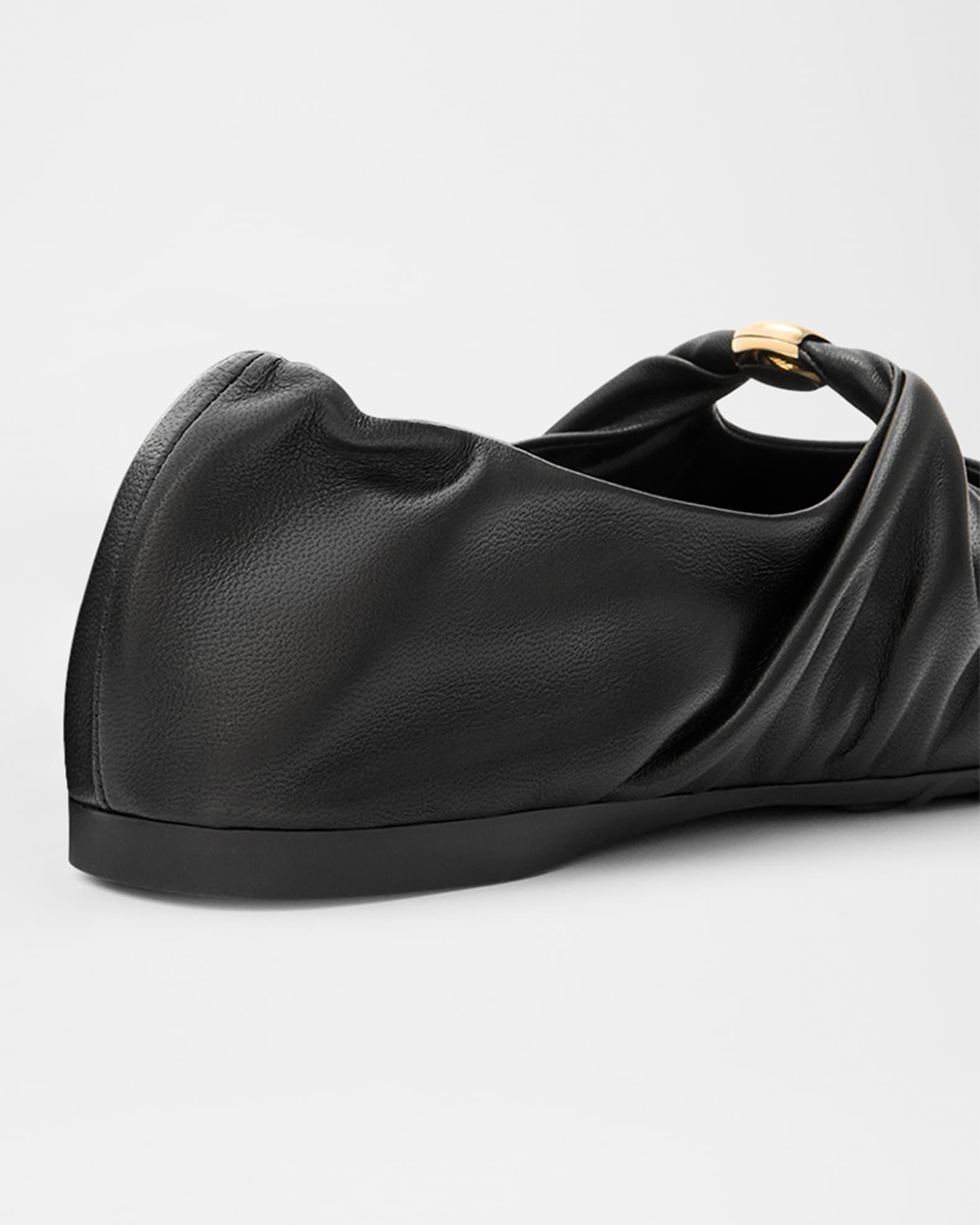 Pebble Soft Leather Ballerina Flats Product Image