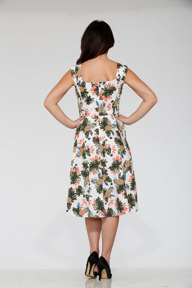 White Hawaiian Swing Dress Product Image