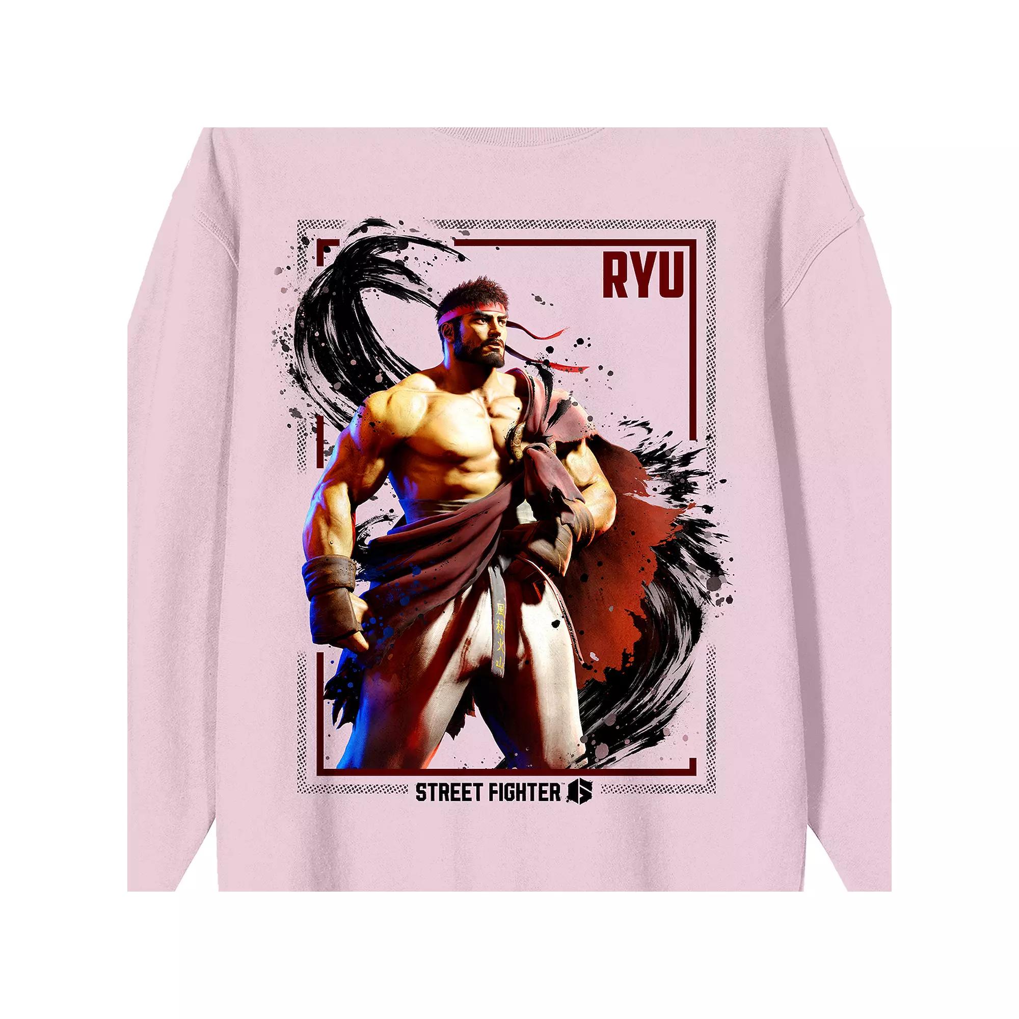 Men's Street Fighter VI Ryu In Box Graphic Tee, Size: Large, Pink Product Image