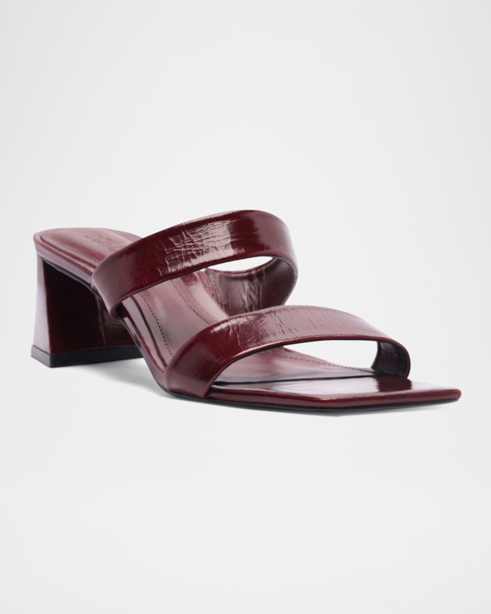 Chantal Patent Two-Band Slide Sandals Product Image