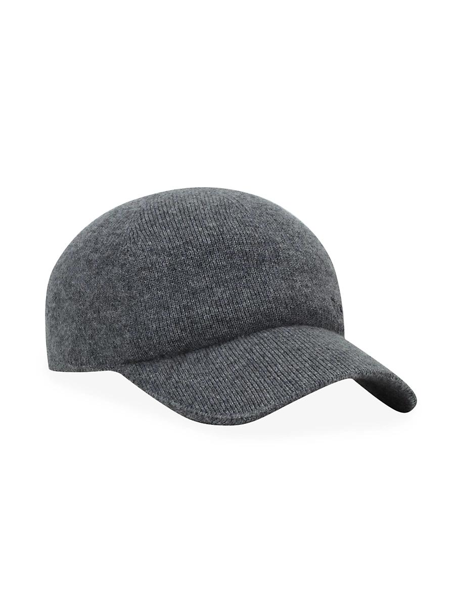 Mens Knit Baseball Cap in Cashmere Product Image