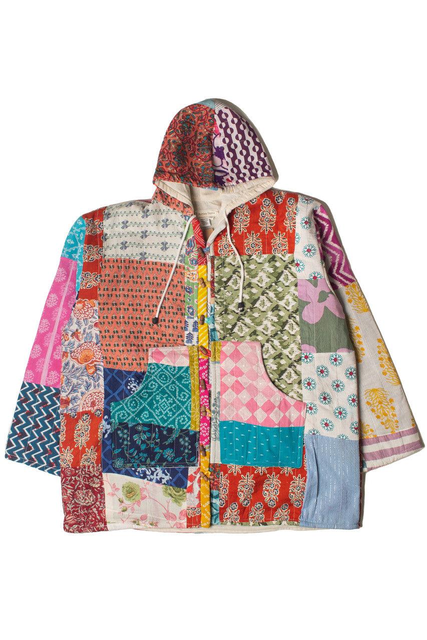 Hooded Patchwork Jacket Product Image