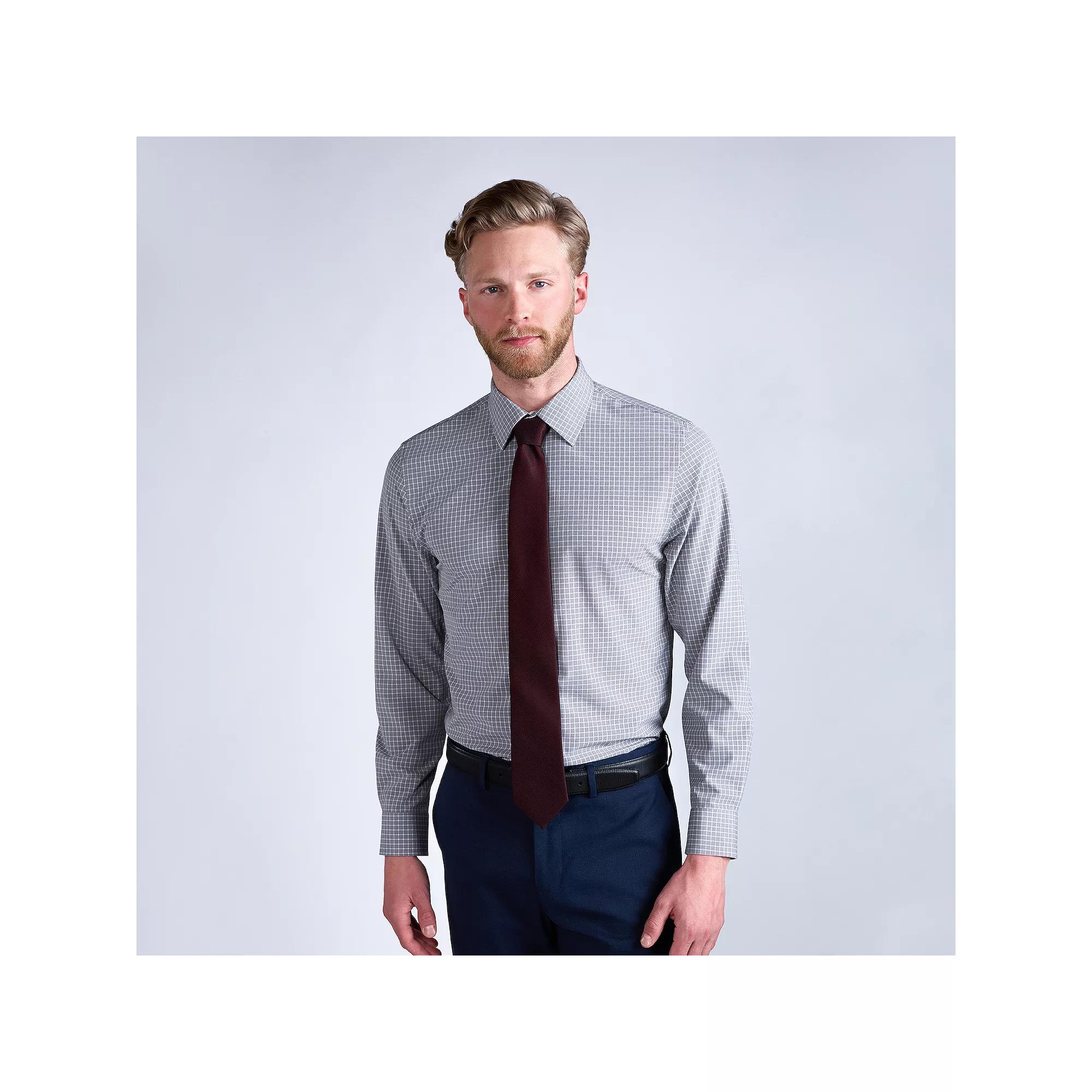 Men's Haggar® Smart Wash® Slim Fit Patterned Dress Shirt,  Product Image