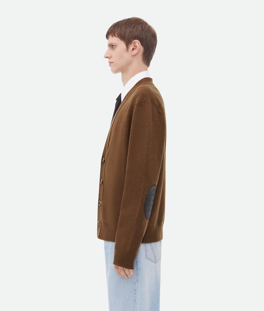 Men's Cashmere Cardigan in Cedar Product Image