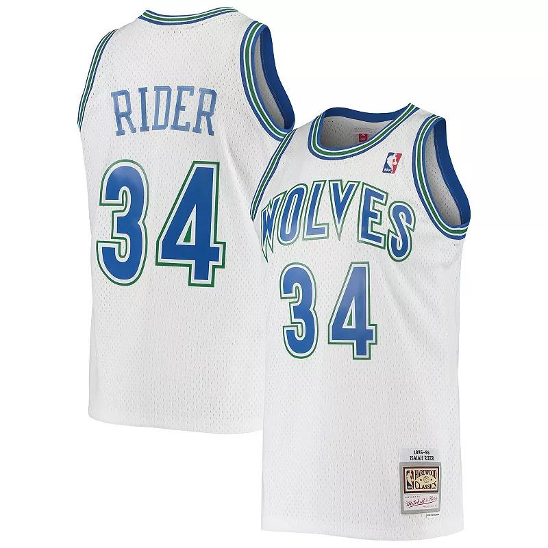 Mens Mitchell & Ness Isaiah Rider Minnesota Timberwolves 1995/96 Hardwood Classics Swingman Jersey Product Image