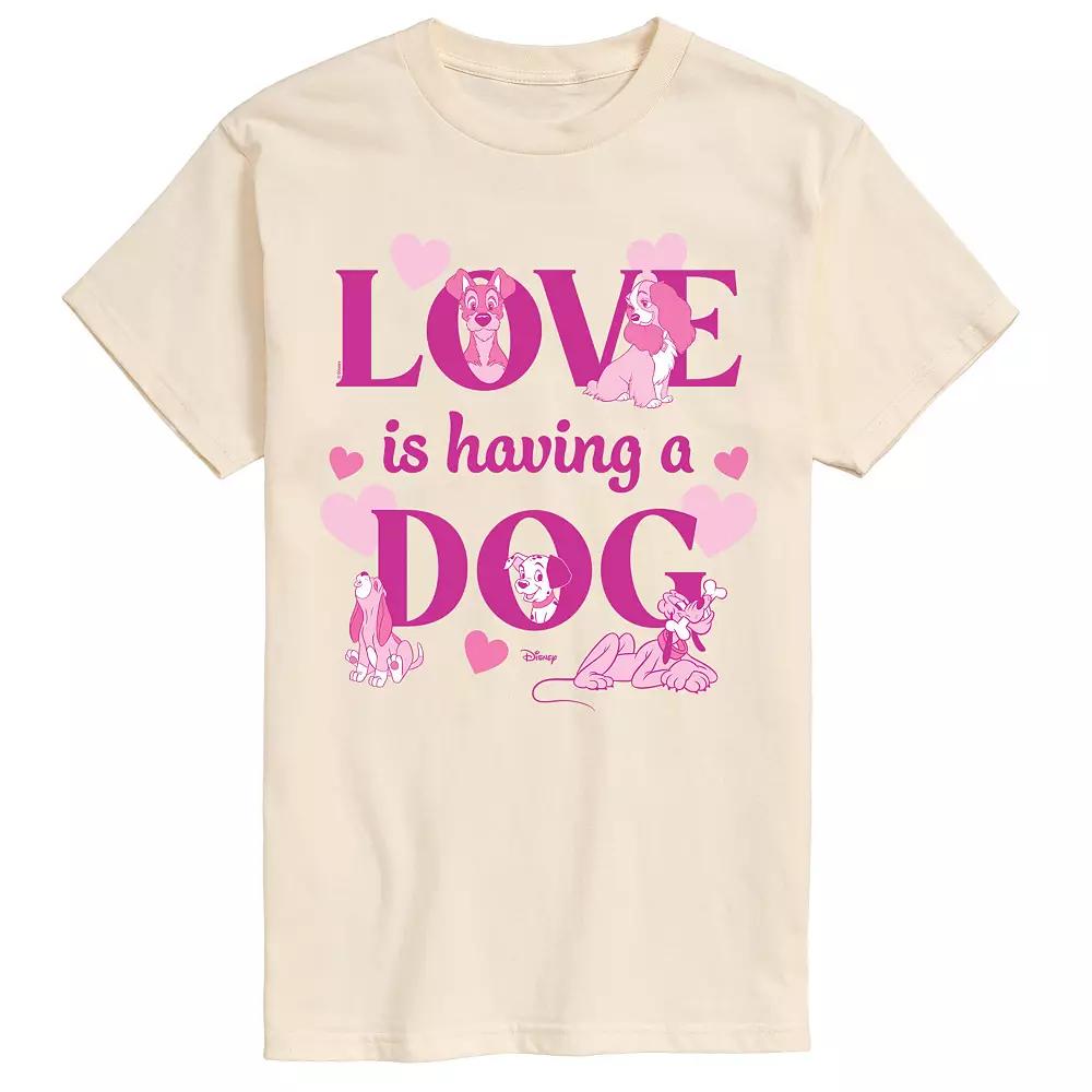Big & Tall Disney Love Is Having A Dog Graphic Tee, Men's,  Product Image