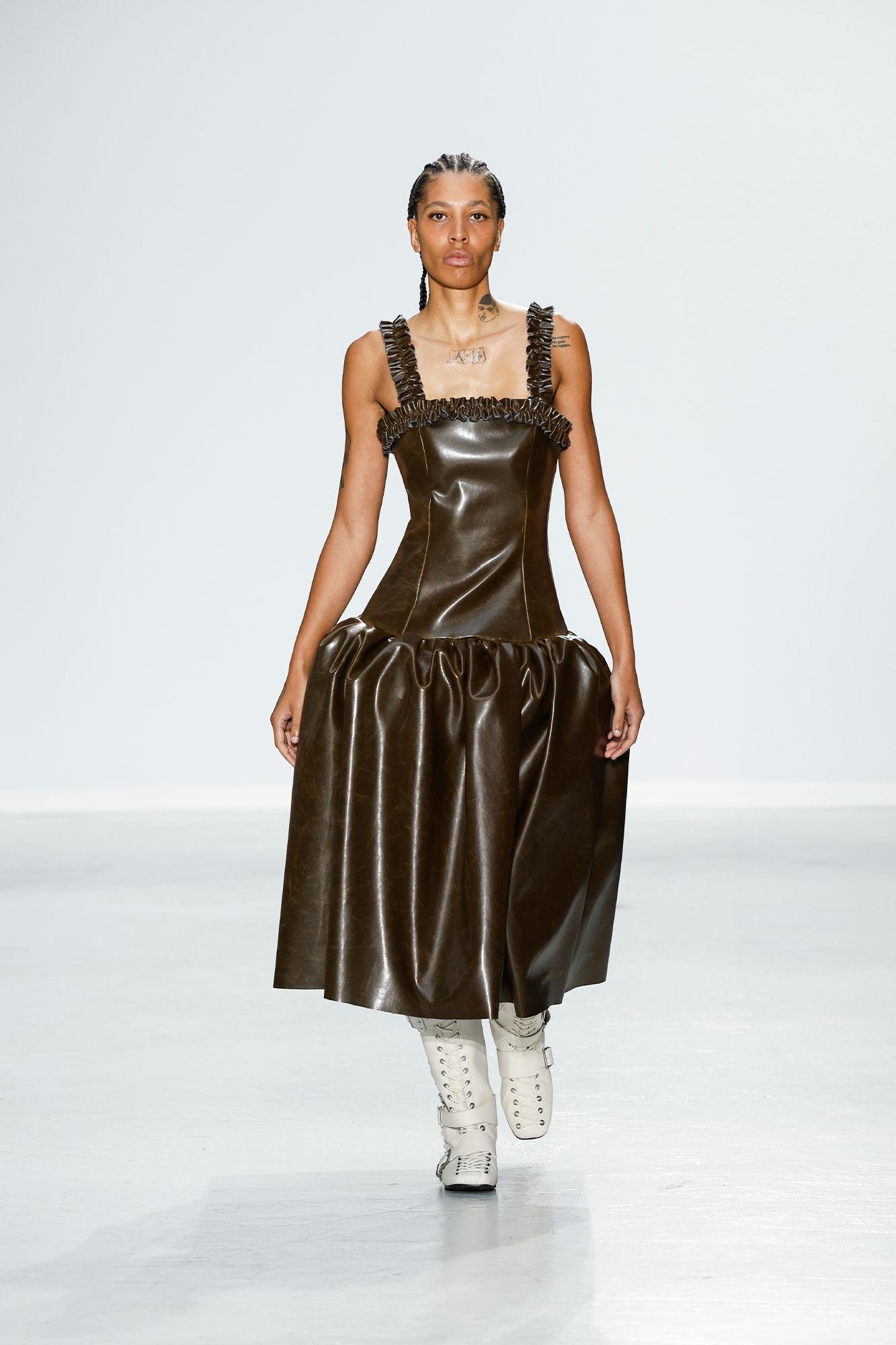 Ivory Lace-Up High Boots Product Image