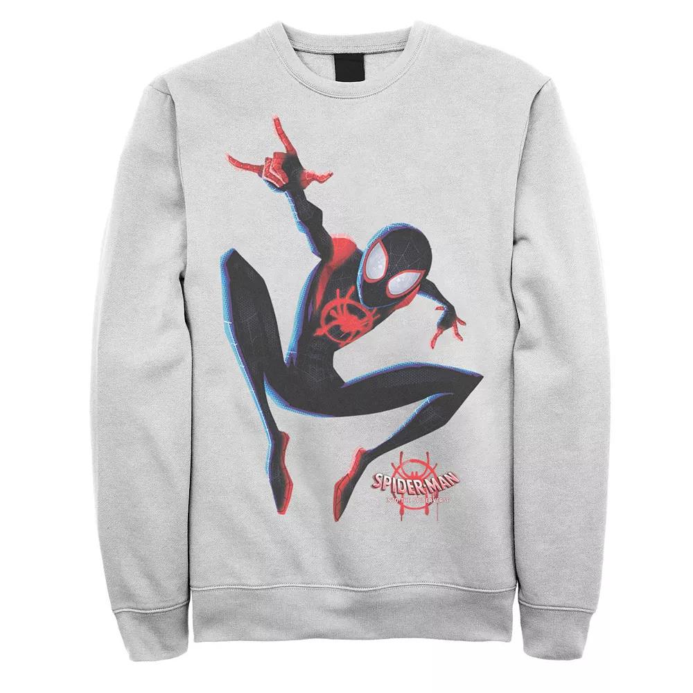 Men's Marvel Spider-Man Spiderverse Miles Morales Graphic Fleece Pullover,  Product Image