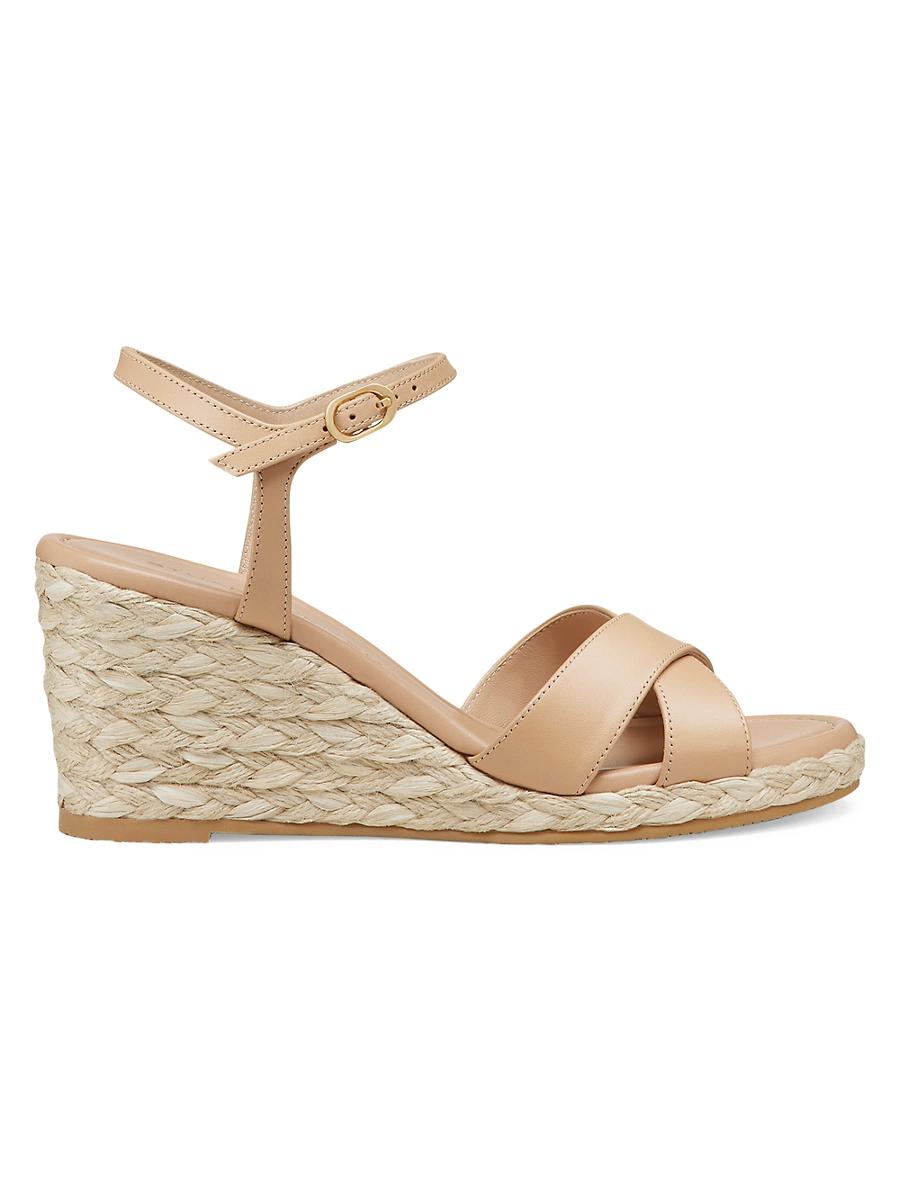 Womens Dayna Leather Espadrille Sandals Product Image