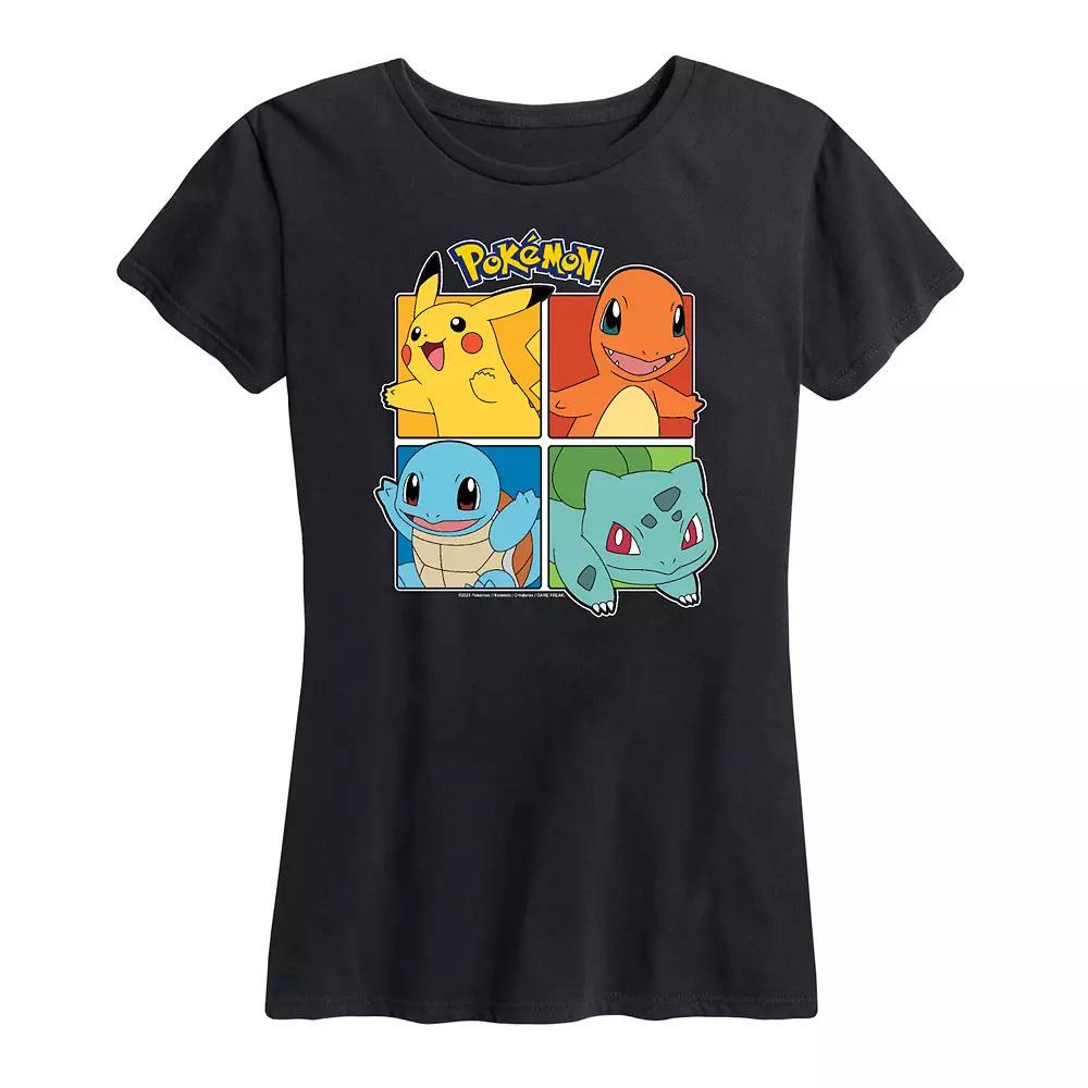Women's Pokemon Partner Squares Graphic Tee,  Product Image