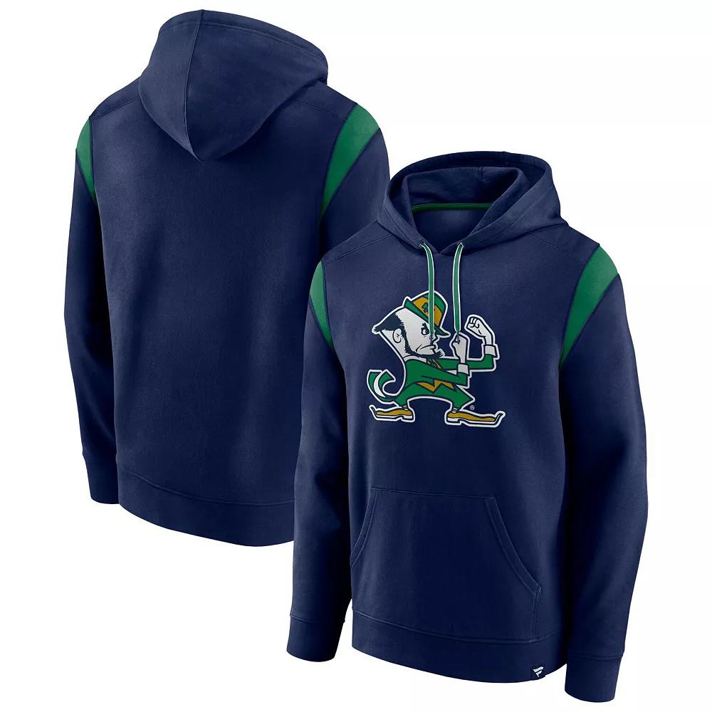 Men's Fanatics Branded Navy Notre Dame Fighting Irish Gym Rat Pullover Hoodie, Size: Medium, Blue Product Image