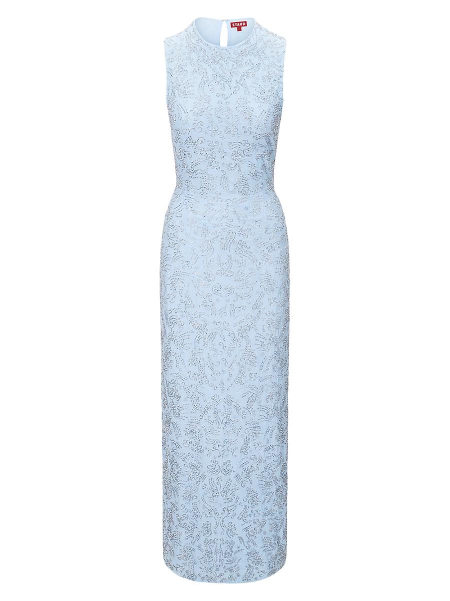 Womens Como Beaded Column Maxi Dress Product Image