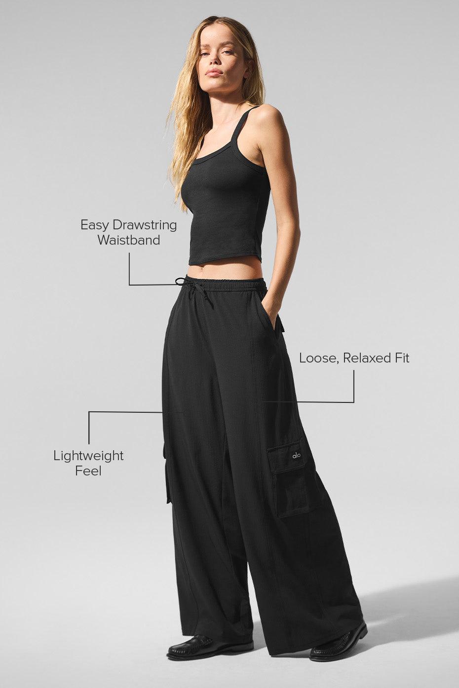 Dreamscape Cargo Wide Leg Pant - Black Female Product Image
