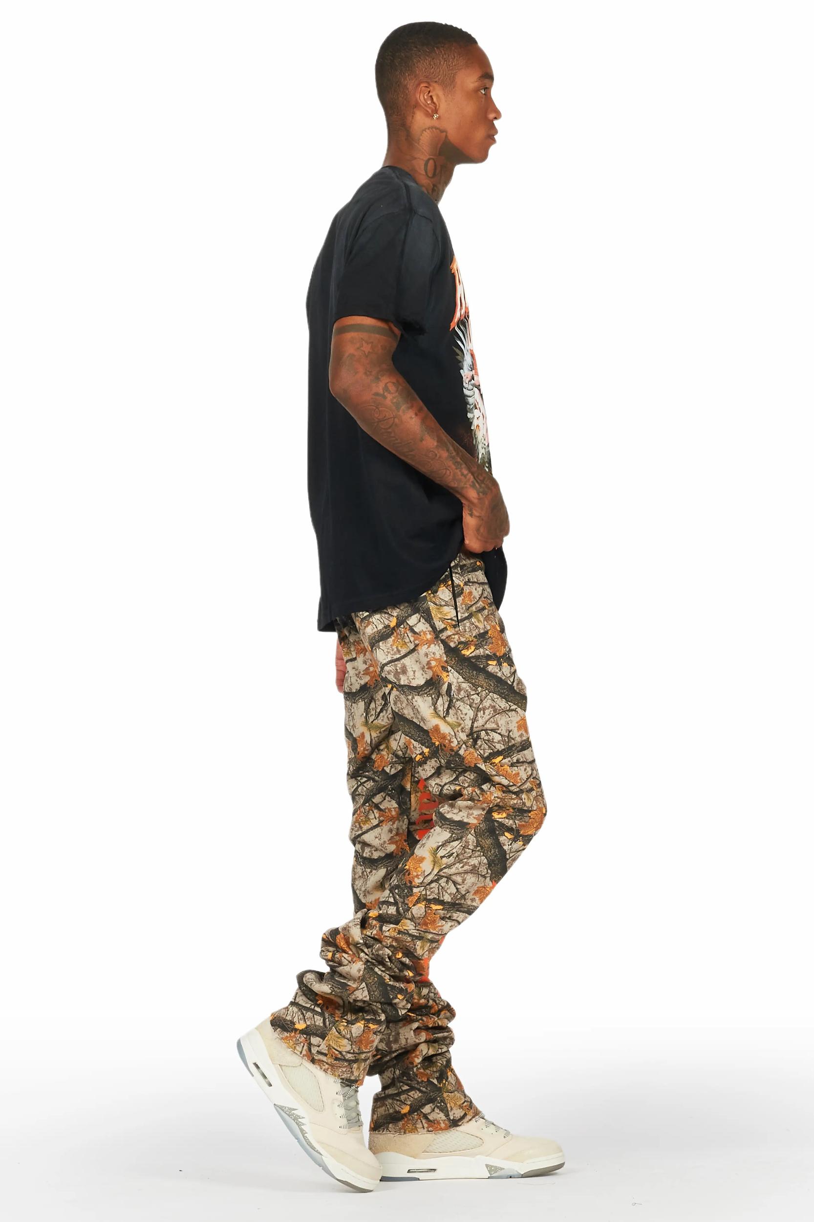 Callie Tree Camo Super Stacked Flare Pants Male Product Image