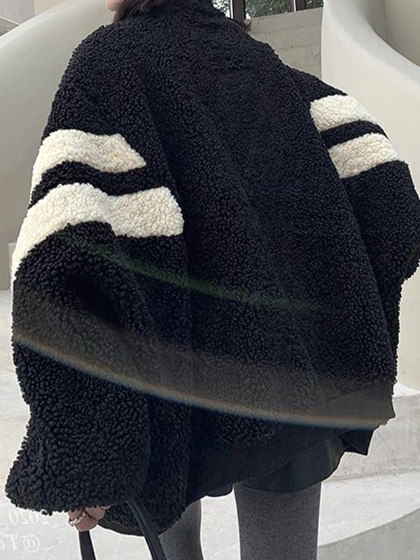 Lambswool Stripe Splice Jacket Product Image