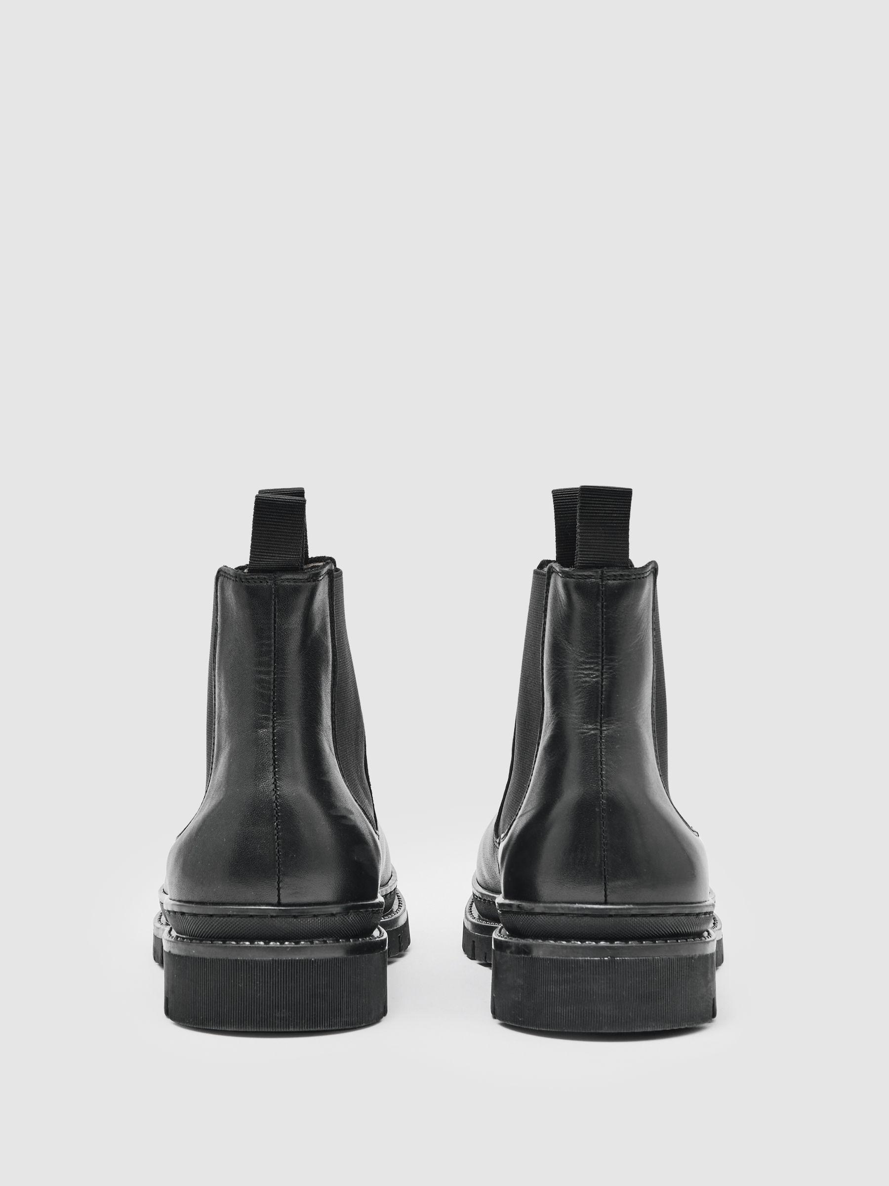 Leather Chelsea Boots in Black Product Image