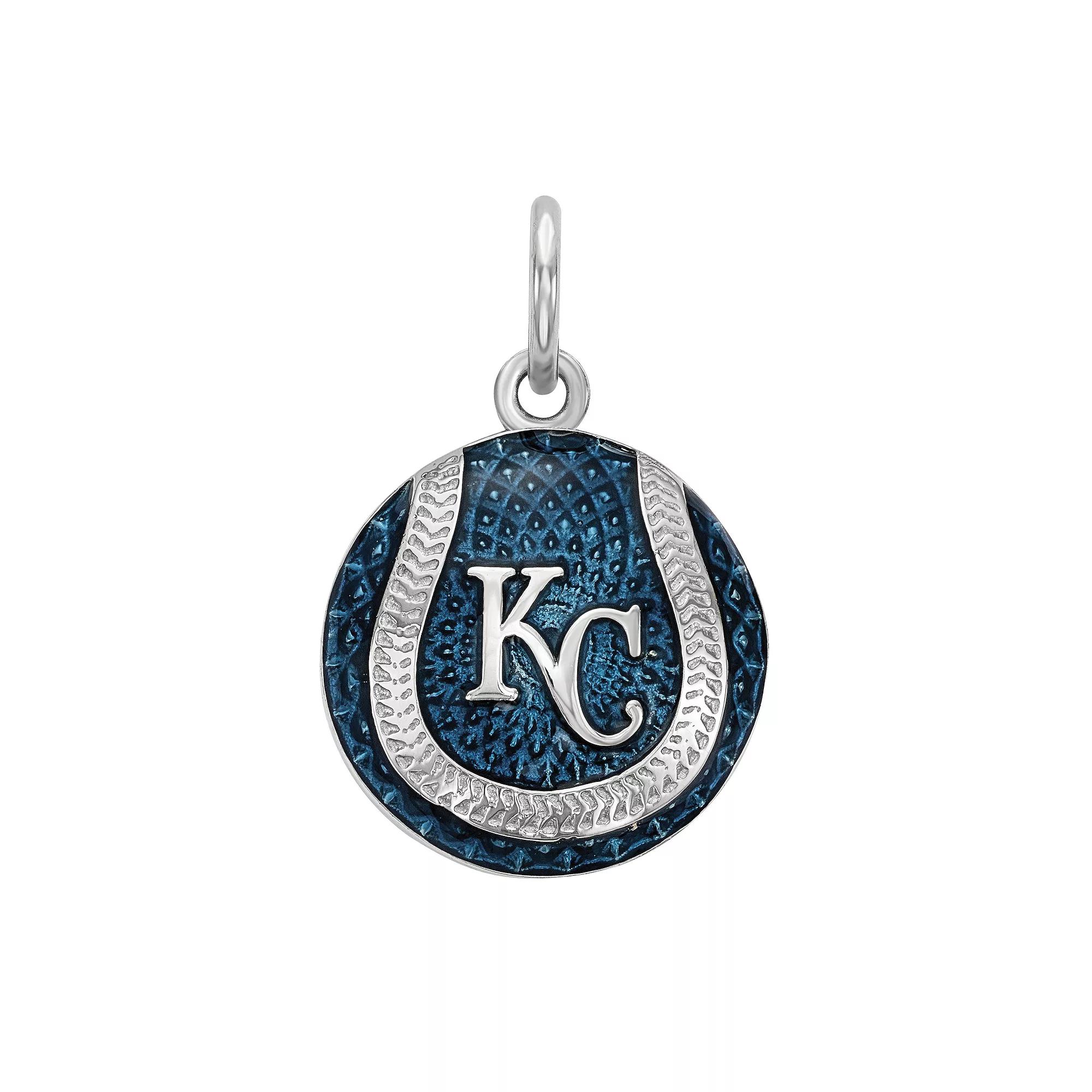 LogoArt Sterling Silver Kansas City Royals Baseball Enameled Charm, Women's,  Product Image