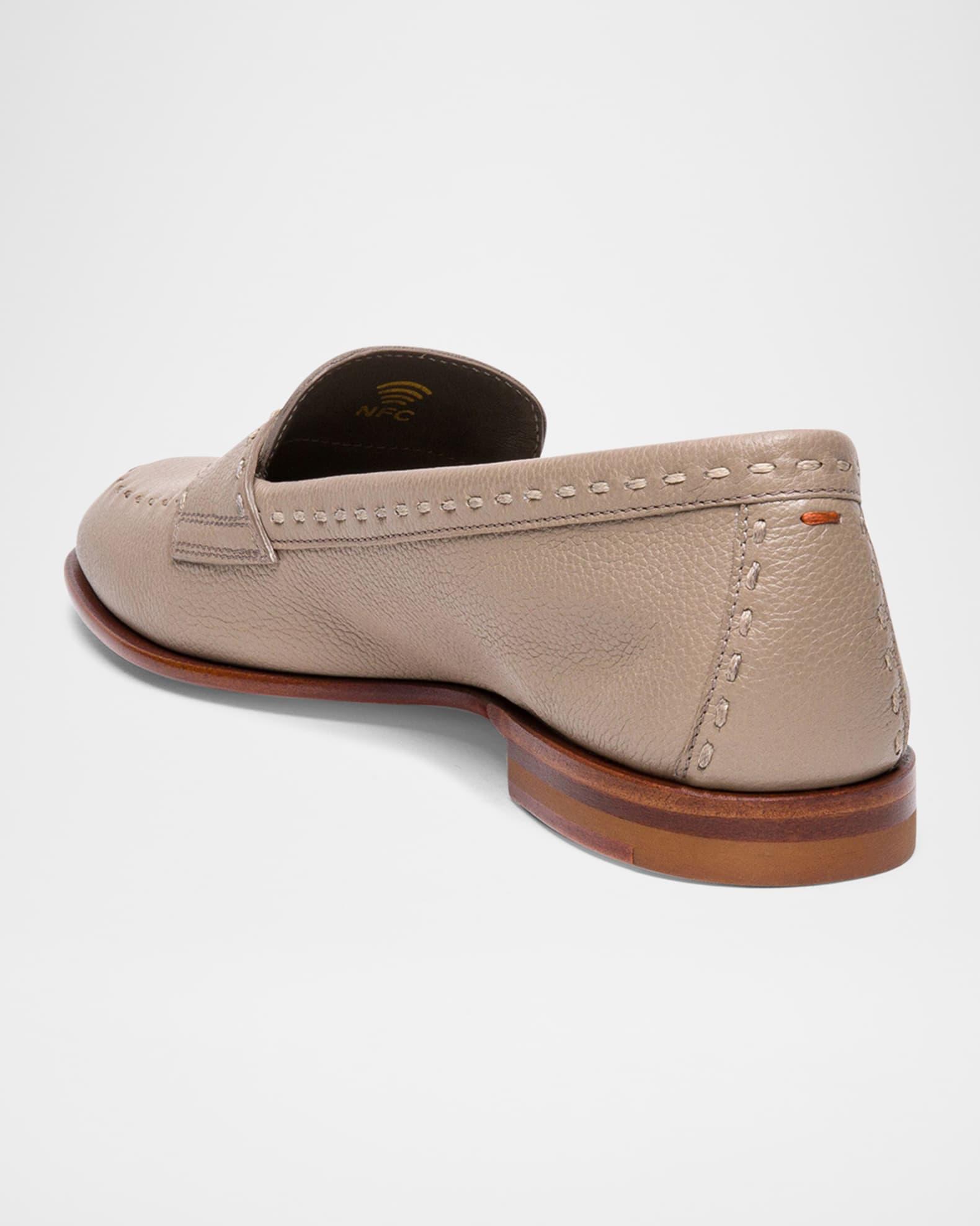 Marlene Leather Penny Loafers Product Image