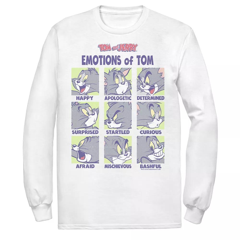 Mens Tom And Jerry The Many Emotions Of Tom Portrait Panels Tee, Men's,  Product Image