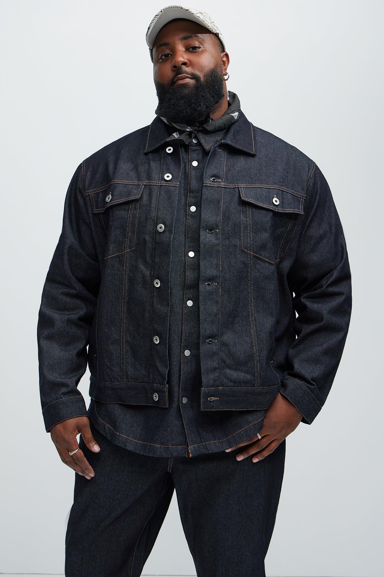 Collin Raw Denim Trucker Jacket - Indigo Product Image