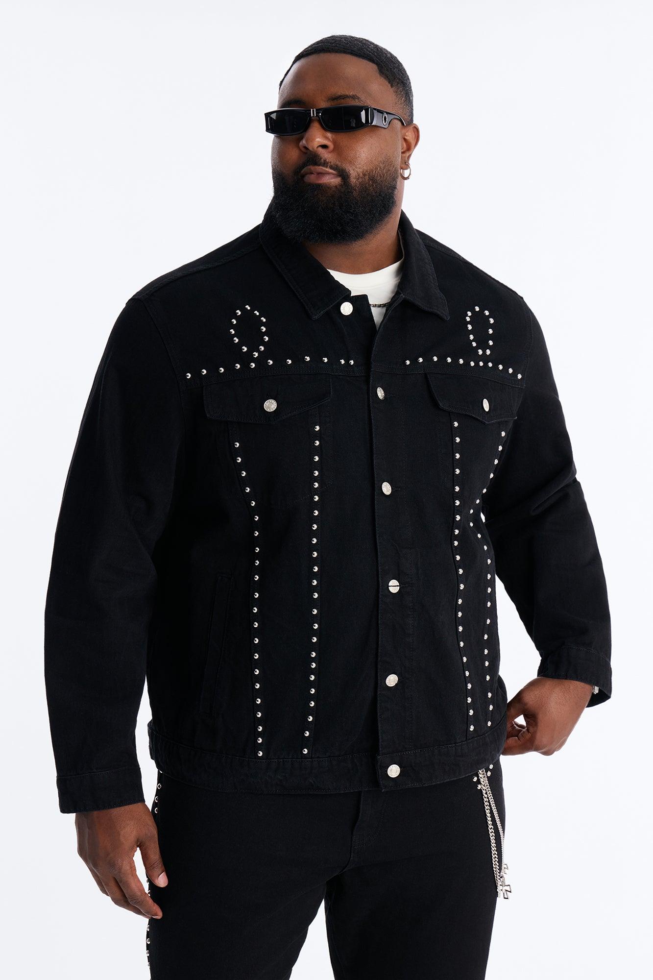 Iron Outlaw Denim Trucker Jacket - Black Product Image