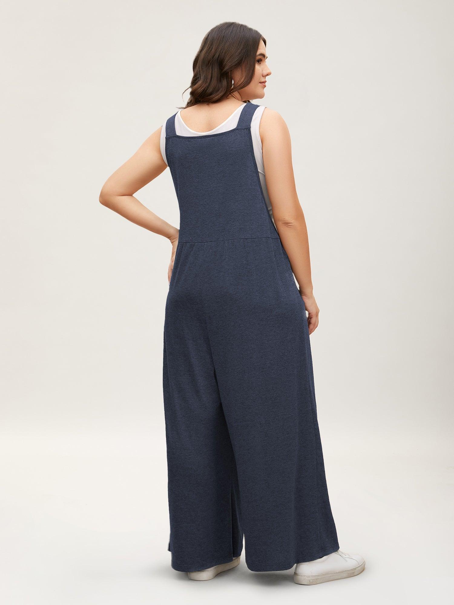 Supersoft Essentials Solid Pleated Pocket Jumpsuit Female Product Image