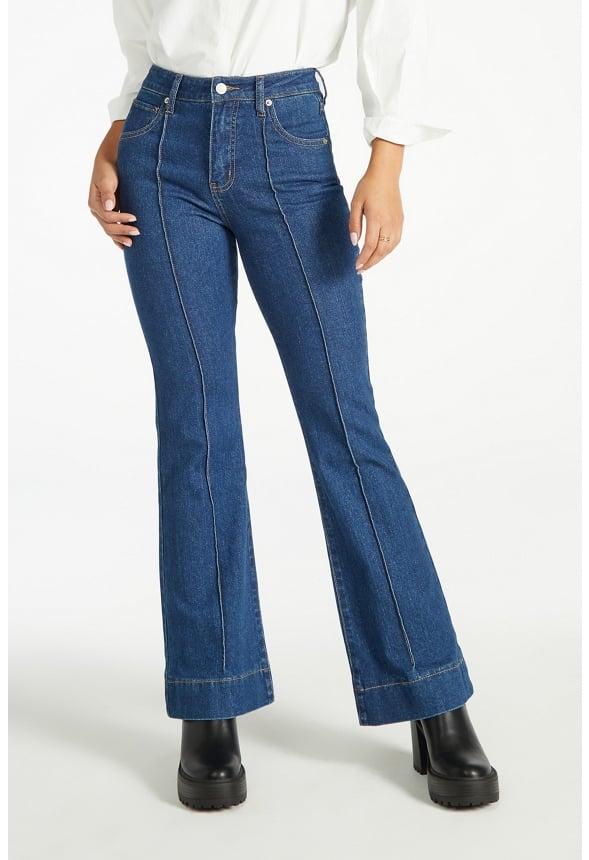 JustFab Margaux Platform Loafer Pump Womens Black/ White Size 8.5 Product Image