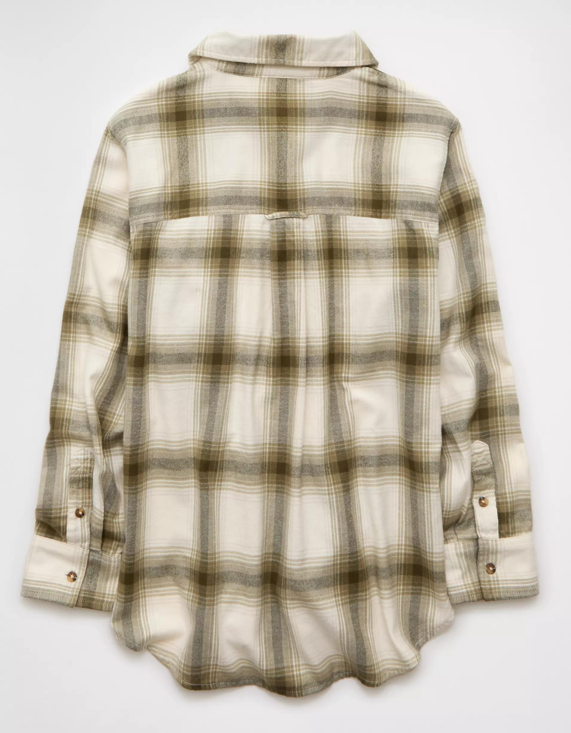 AE Oversized Flannel Shirt Product Image