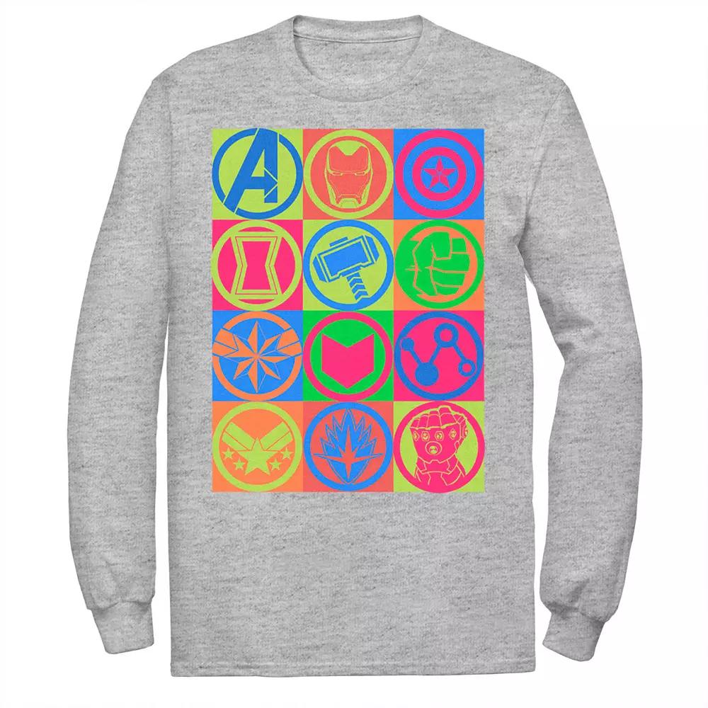 Men's Marvel Avengers: Endgame Colorful Symbol Box Up Tee,  Product Image