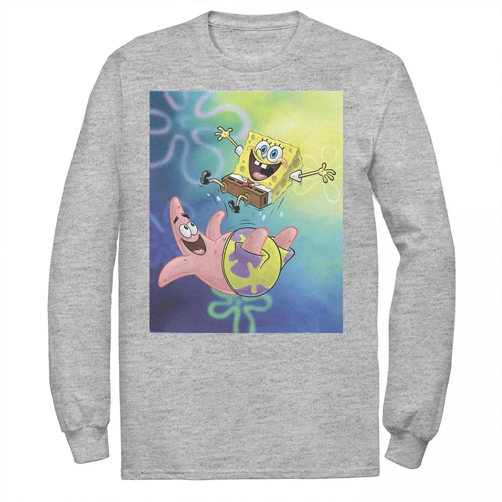 Men's Nickelodeon Spongebob Squarepants Patricks Star Best Buddies Long Sleeve Graphic Tee,  Product Image