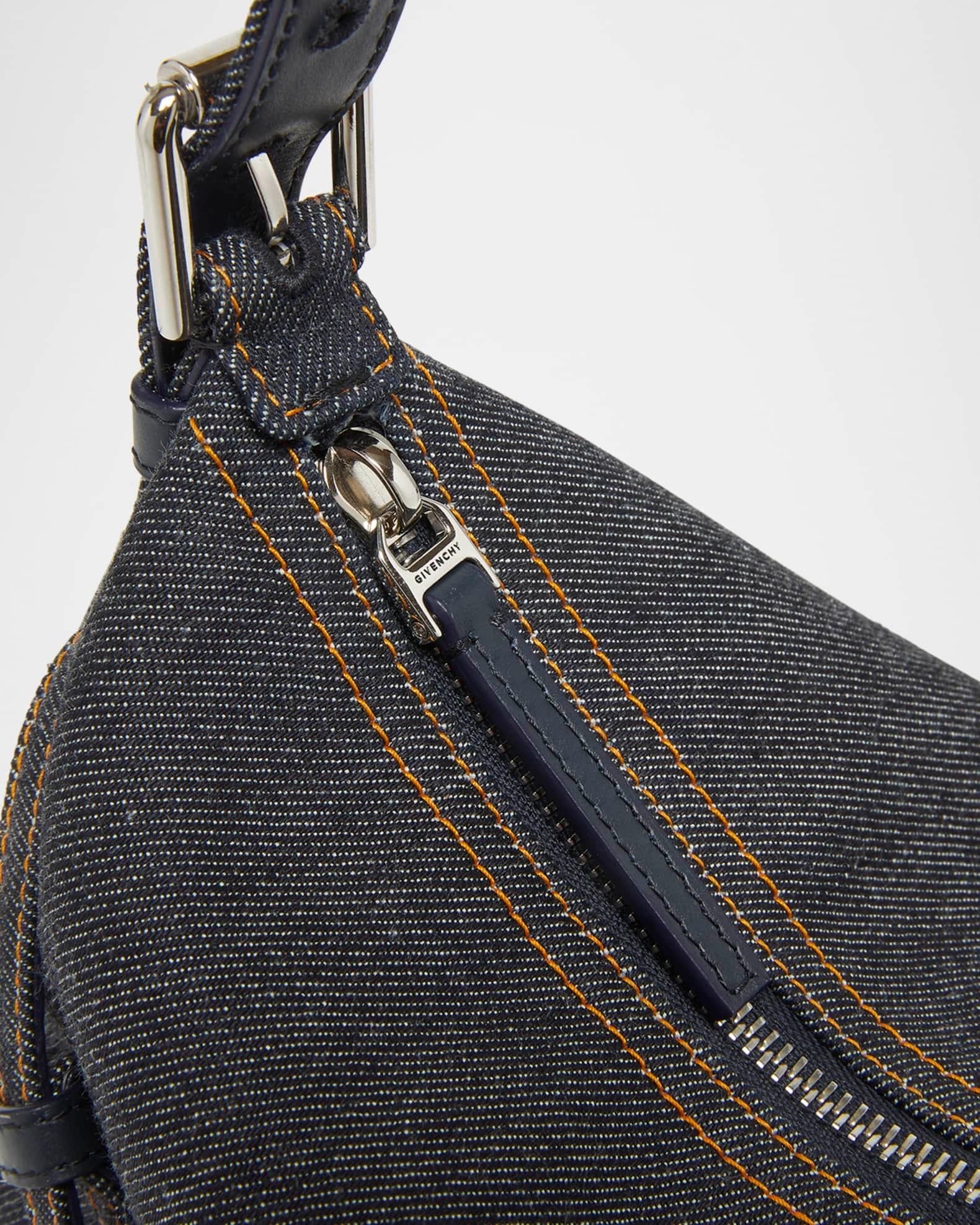Voyou Mini Shoulder Bag in Denim Product Image