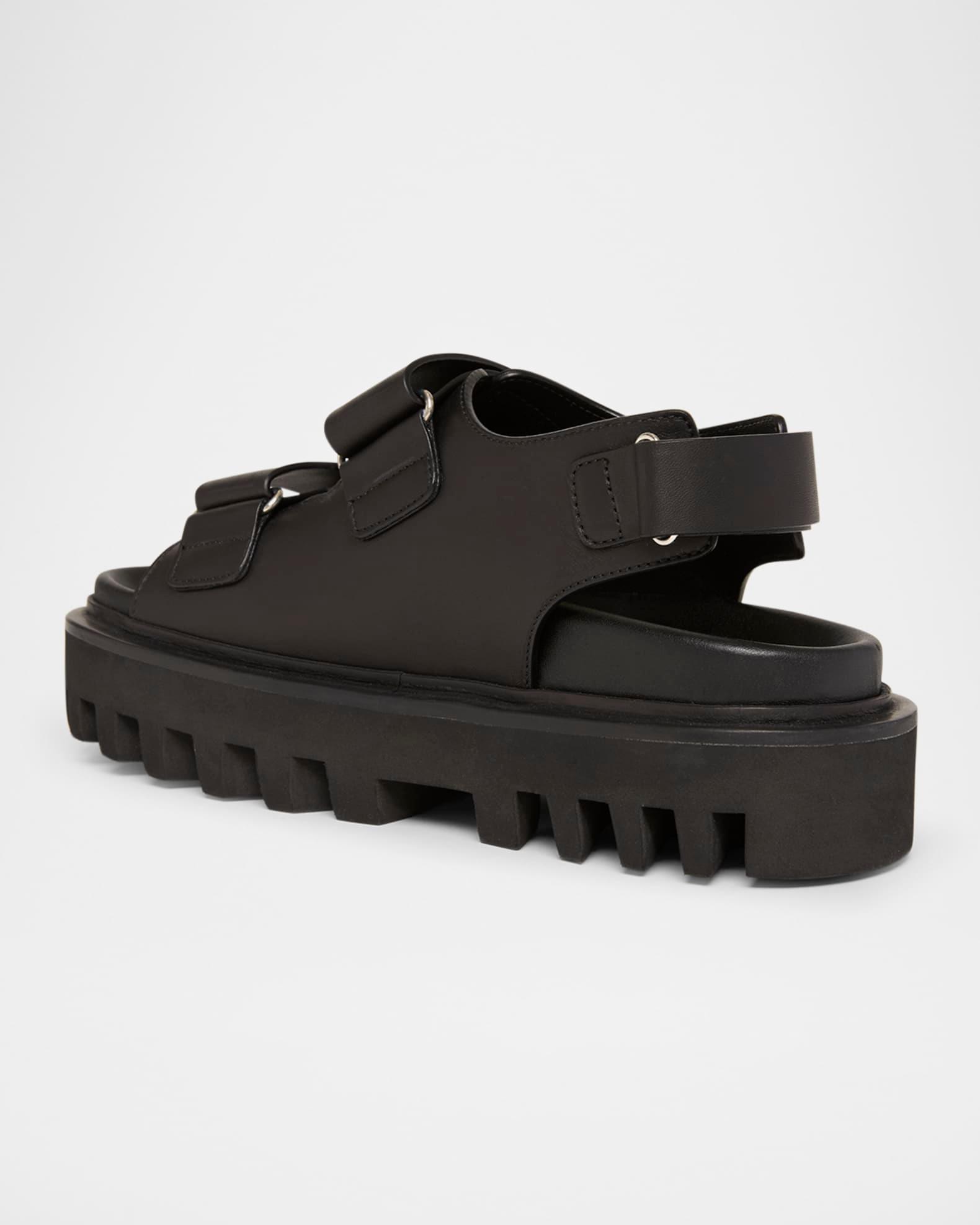 Leather Dual-Grip Platform Sandals Product Image