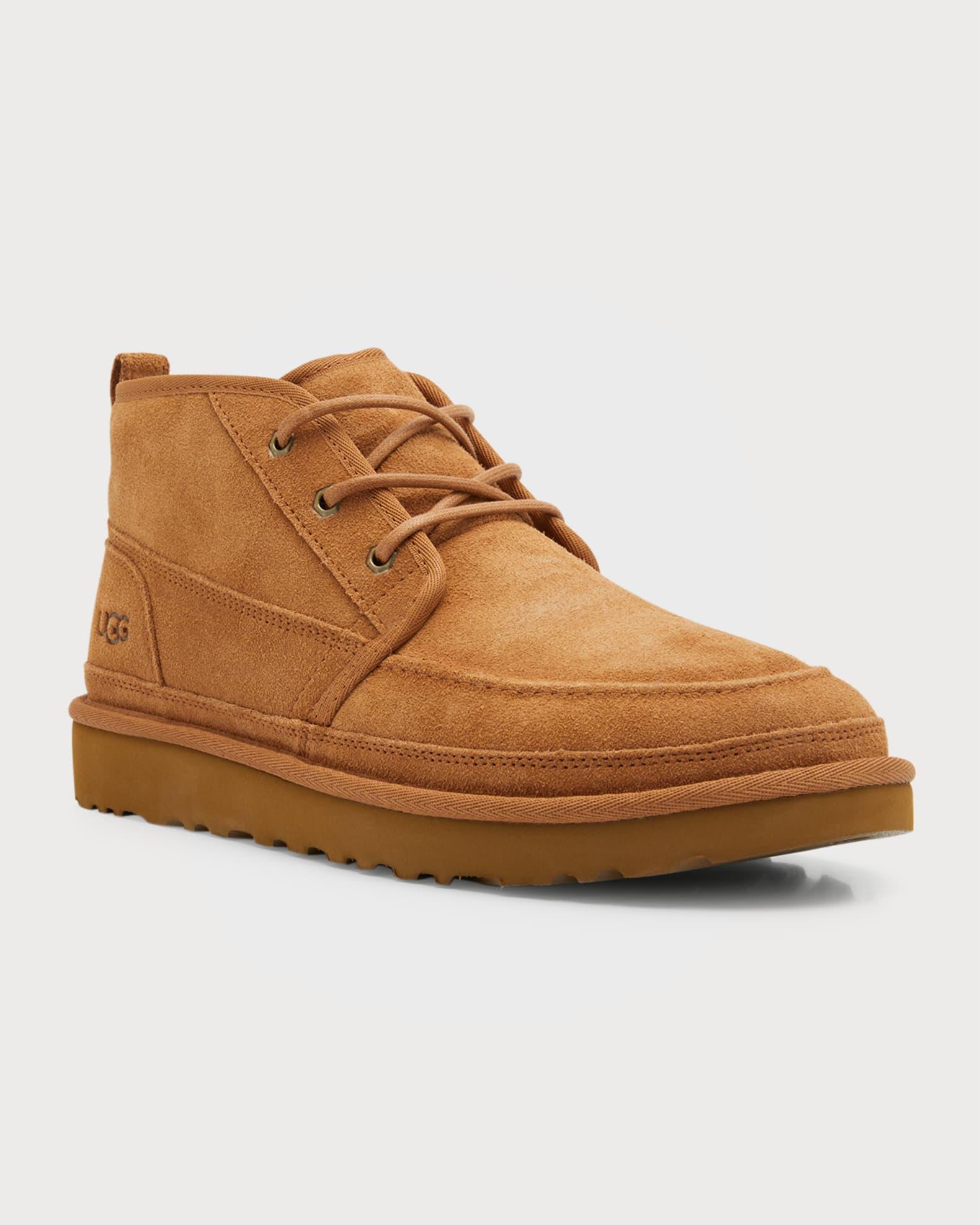 Men's Neumel Moc Shearling-Lined Suede Chukka Boots Product Image