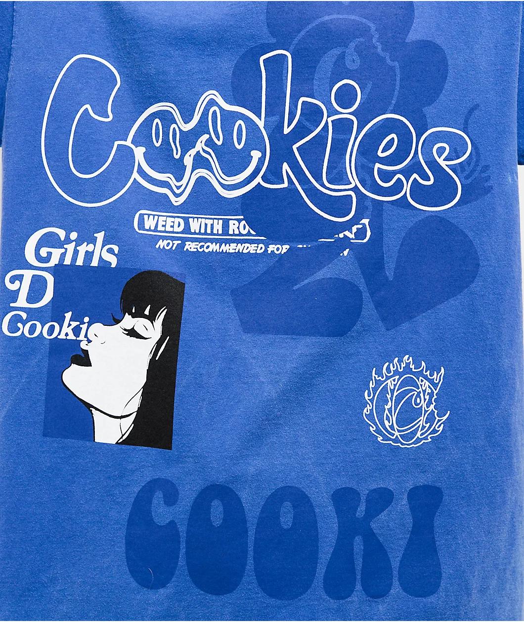 Cookies Florist Blue Wash T-Shirt Product Image